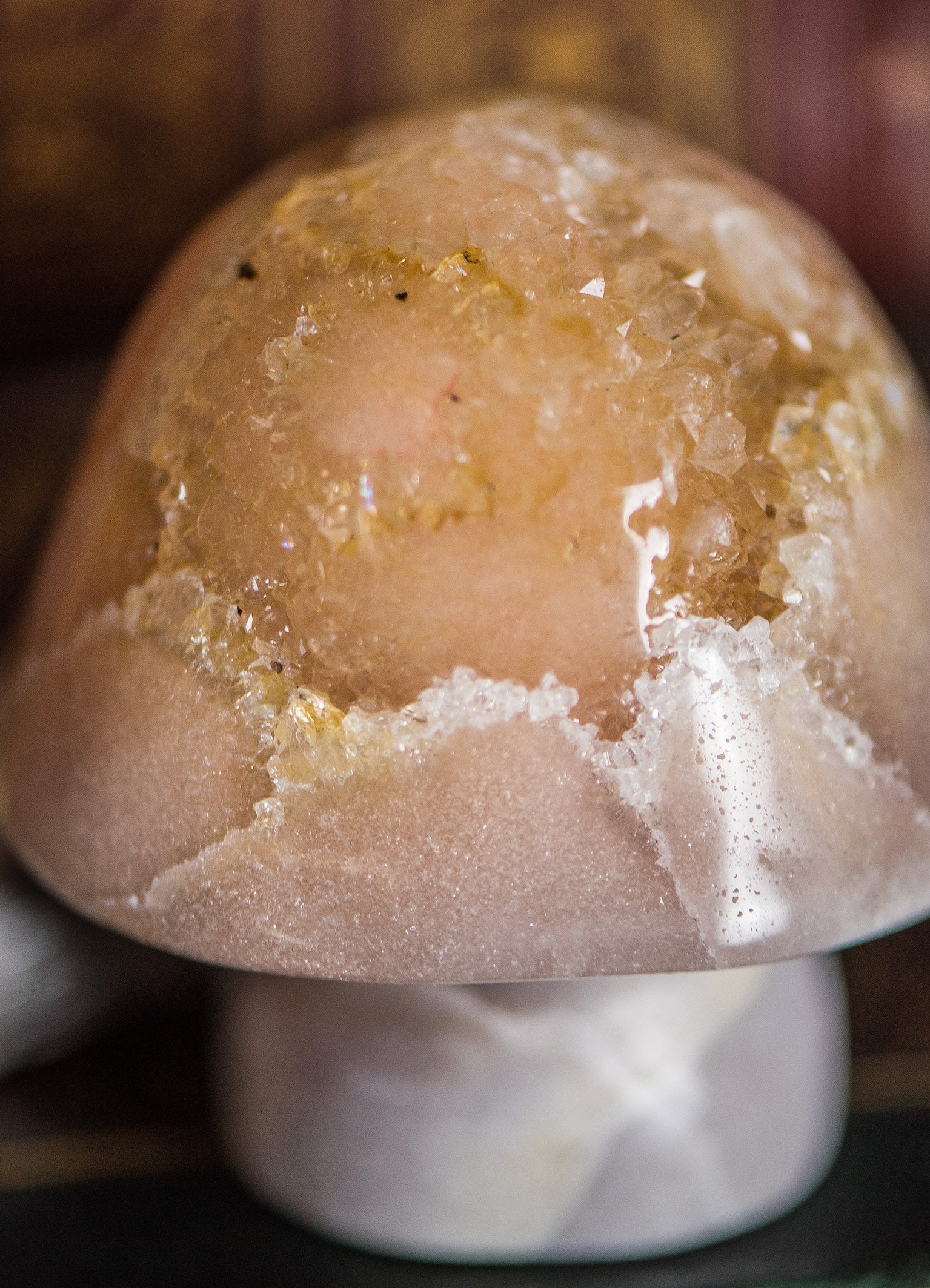 Pink Amethyst ✧ Feenpilz für Herzheilung & Freude