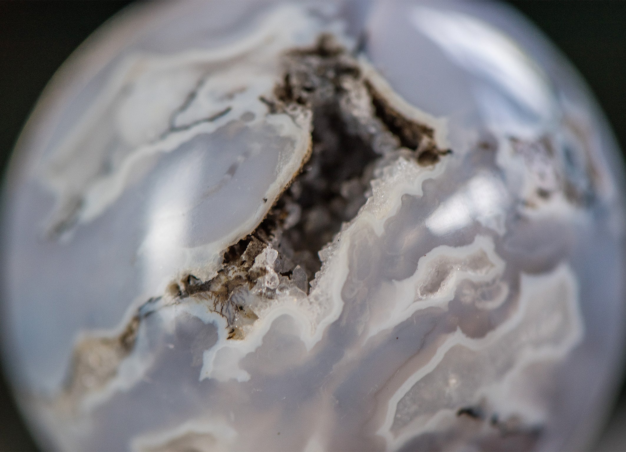 Blumenachat ✧ Kristallkugel ✧ Sanftes Wachstum