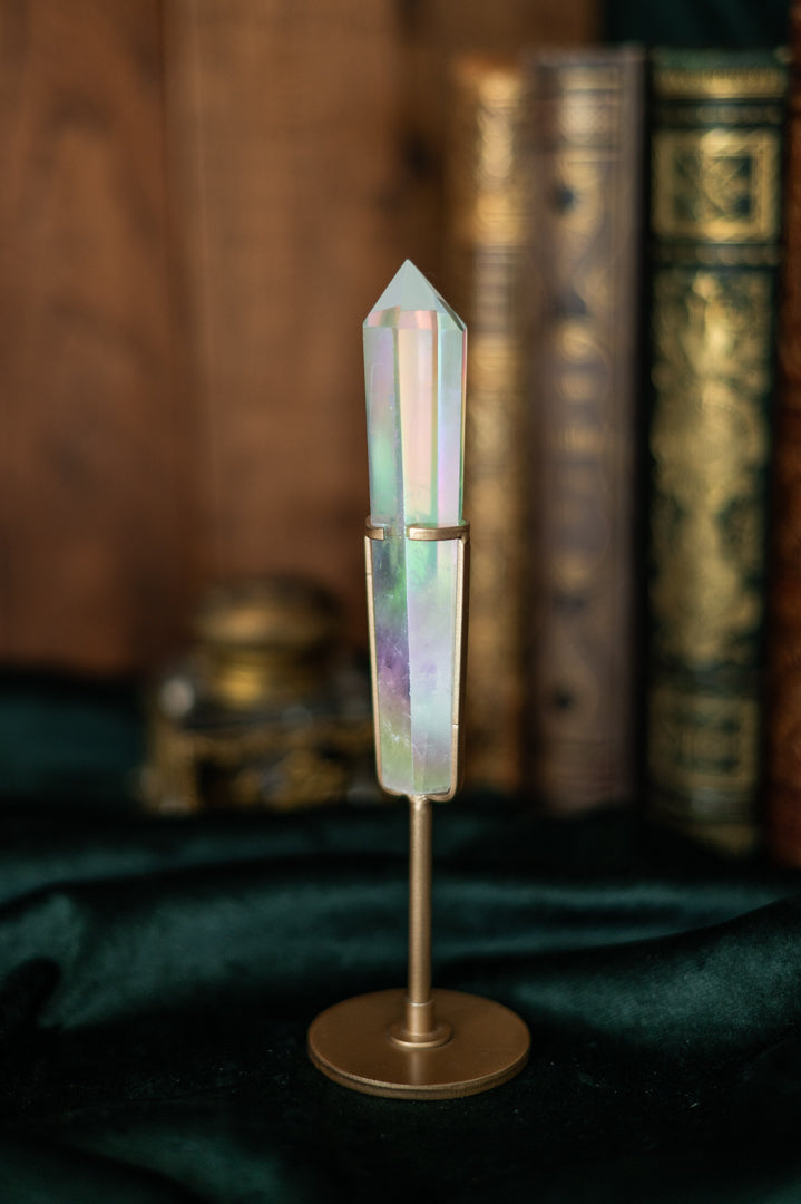 Bergkristall Aura Spitze