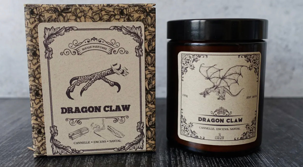 Dragon Claw ✧ Ritualkerze für Mut, Stärke & Drachenmagie