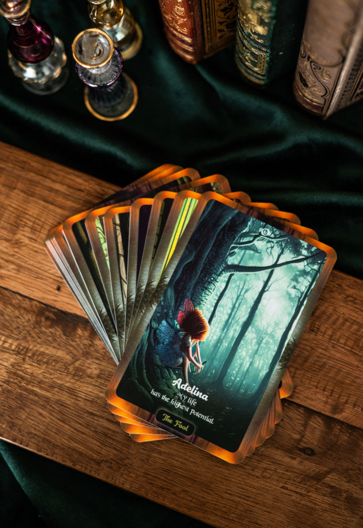 Feen Affirmations Karten
• Magie Selbstliebe Orakel
• Feenreich Führung
• Positive Transformation Deck
• Verzauberte Affirmationen