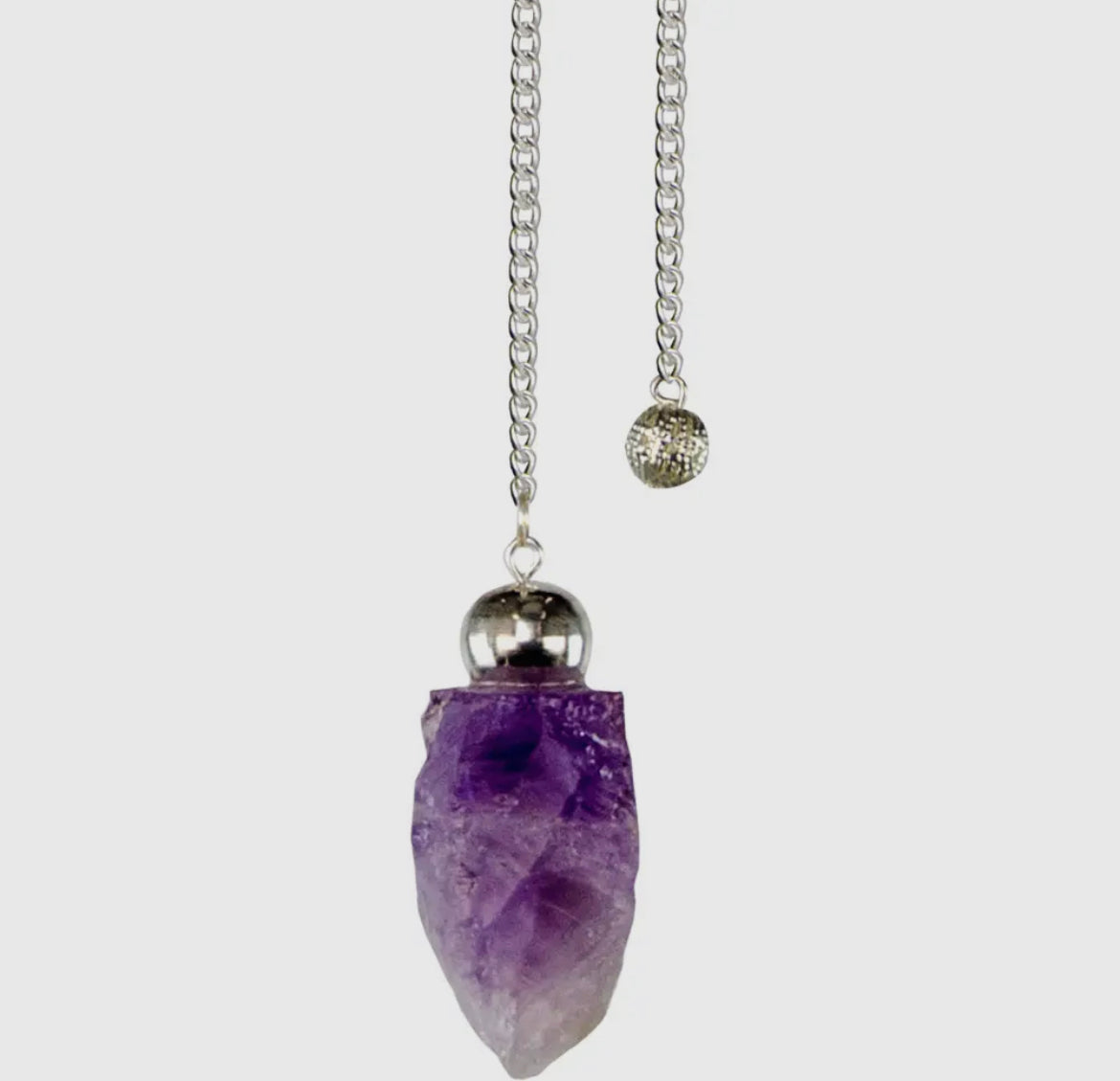 Violettes Amethyst-Pendel zur Stärkung der Intuition