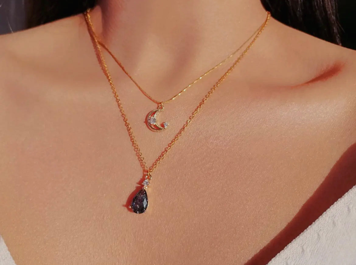 Lunara Mond-Halskette ✧ Intuition, Balance & himmlischer Glanz