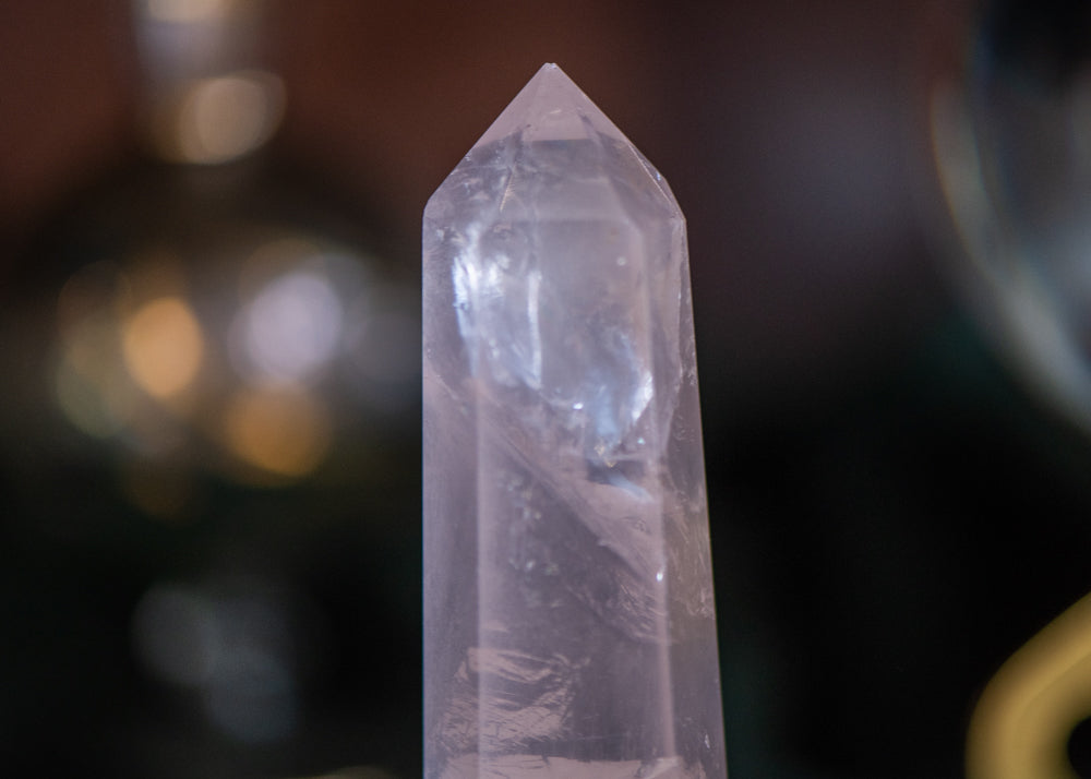 Rosenquarz Turm ✧ Kristall der Liebe & Herzöffnung