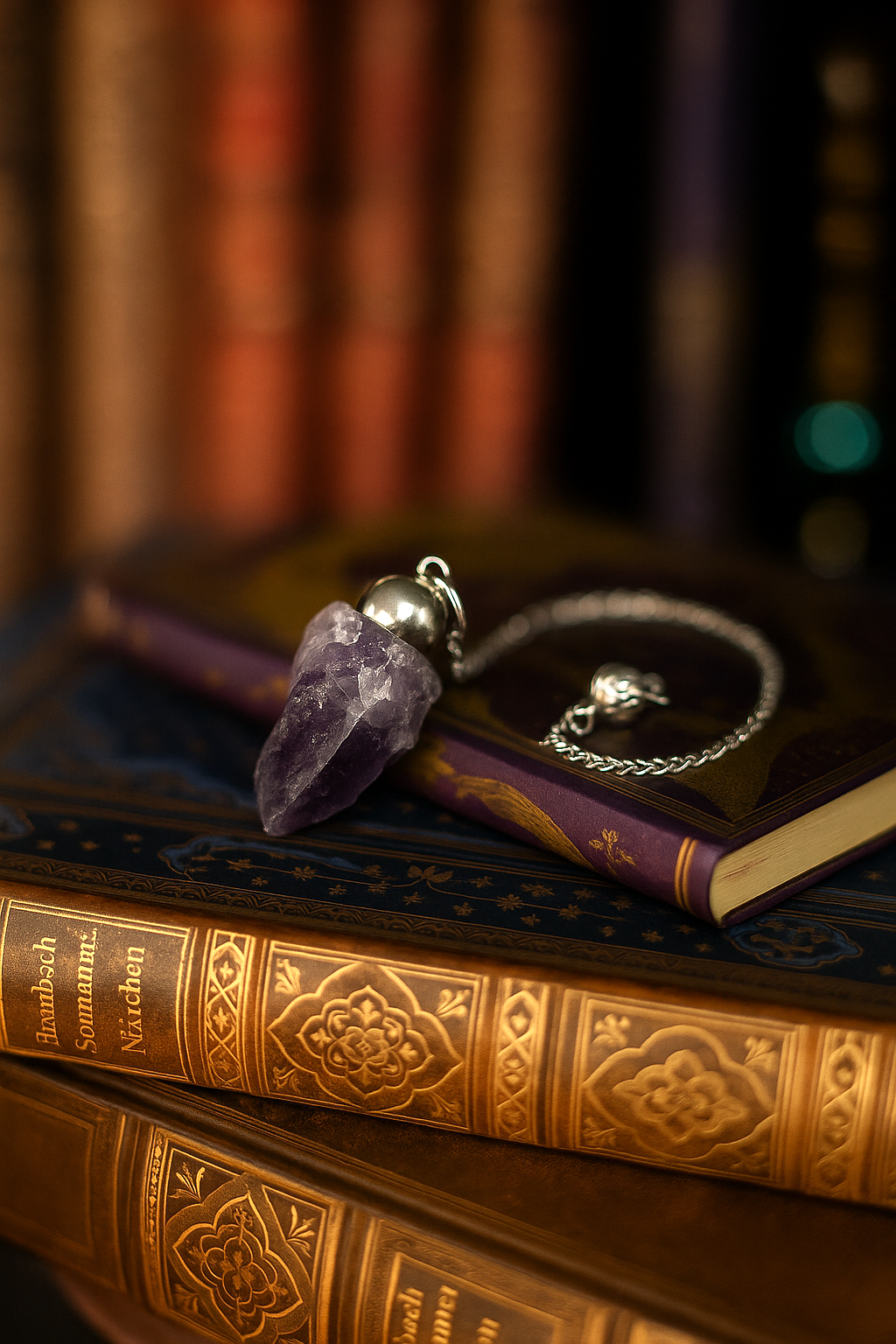 Amethyst Rohpendel für Intuition und Schutz