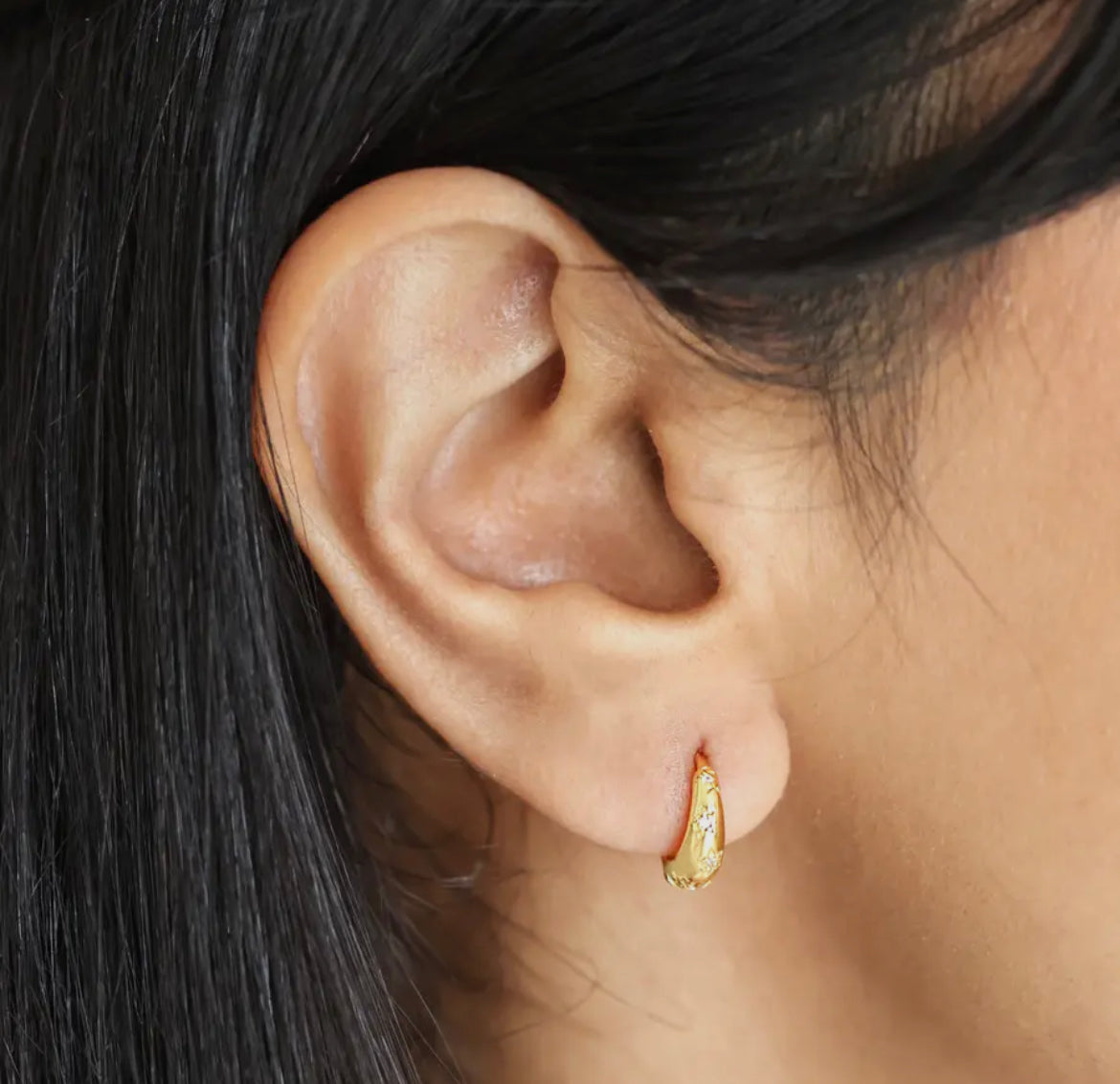 Hoops mit Zirkonia ✧ Symbol von Licht, Reinheit & Harmonie