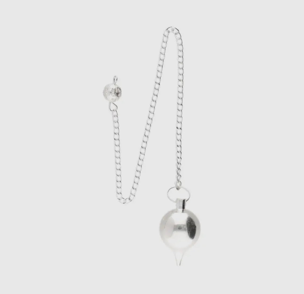 Tropfen Pendel versilbert
• Elegantes Wahrsagerwerkzeug
• Fließende Führung Pendel
• Verfeinertes spirituelles Accessoire
• Anmutiges intuitives Pendel