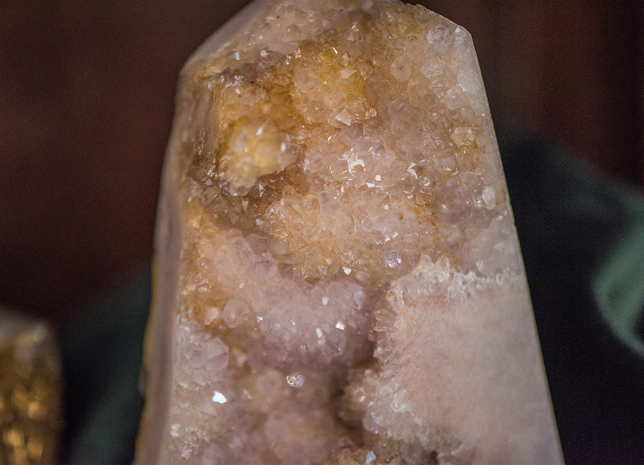 Pink Amethyst Turm ✧ Herzheilung & Sanfte Ruhe