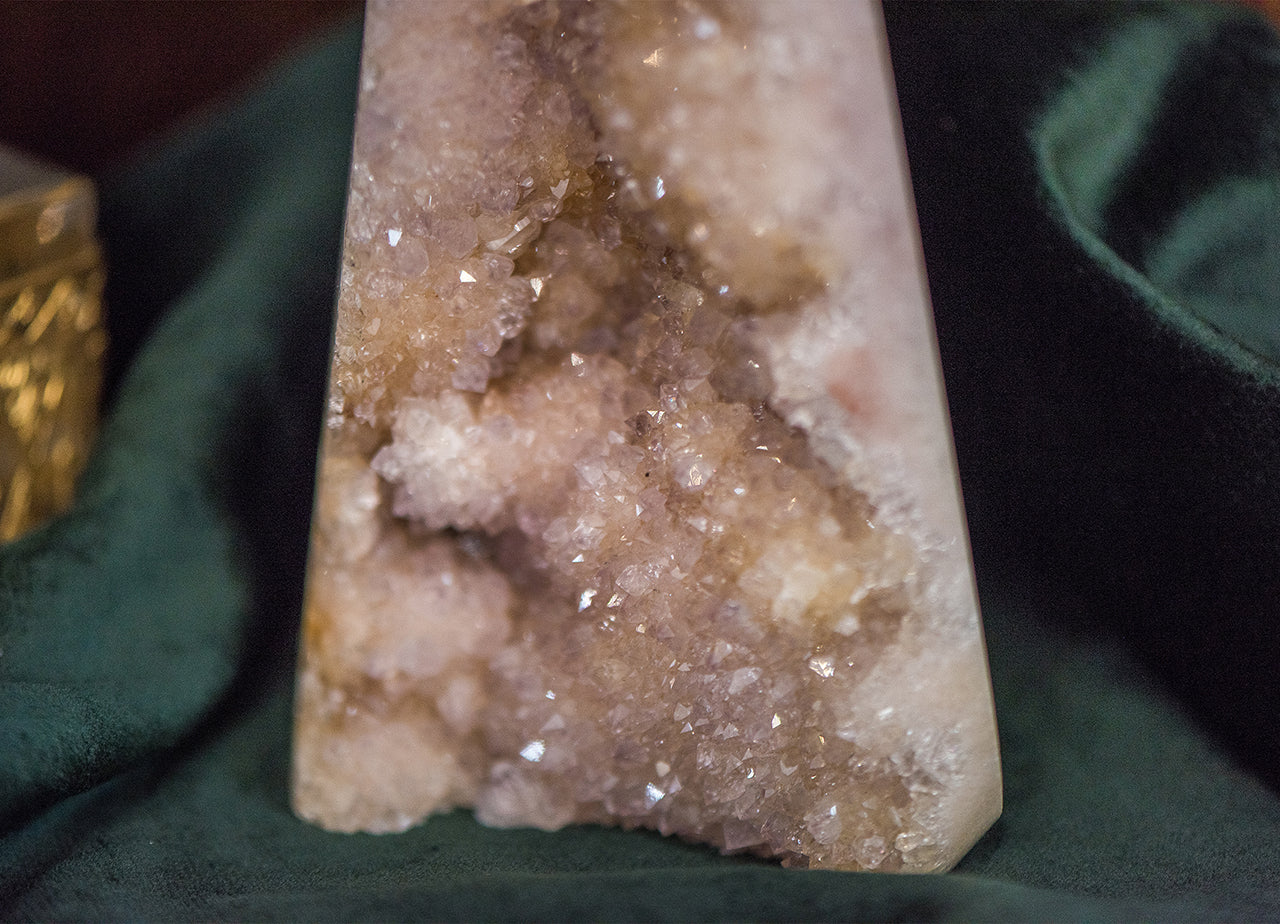 Pink Amethyst Turm ✧ Herzheilung & Sanfte Ruhe