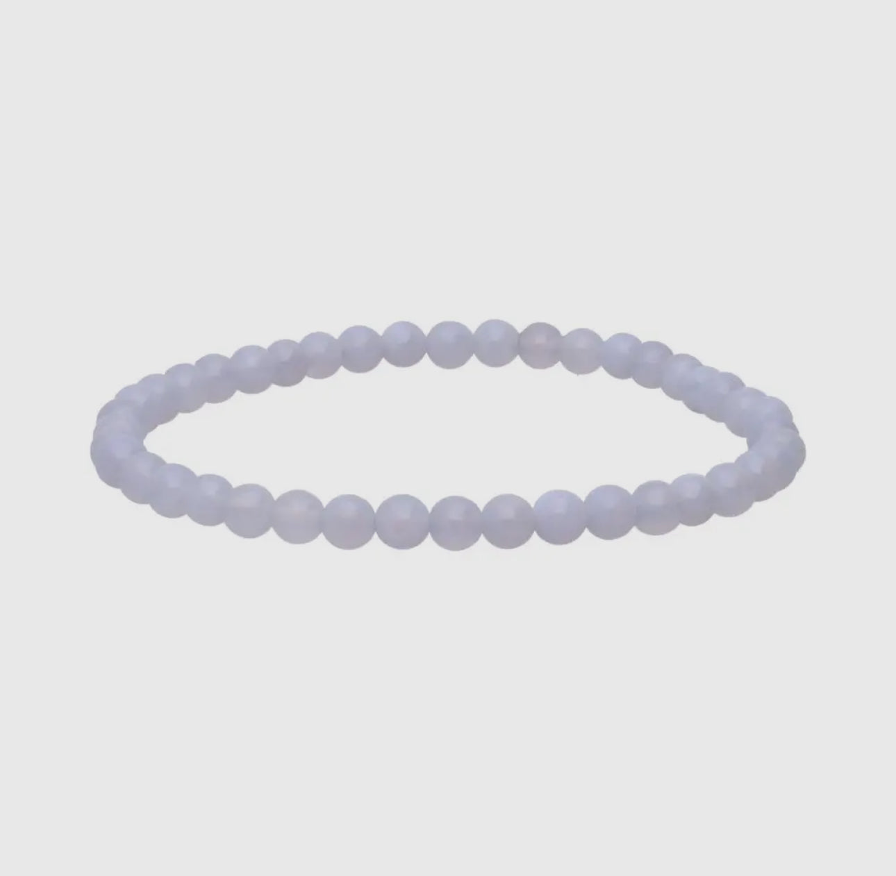 Blauer Chalcedon Armband 4 mm – ruhige Kommunikation & innere Sicherheit