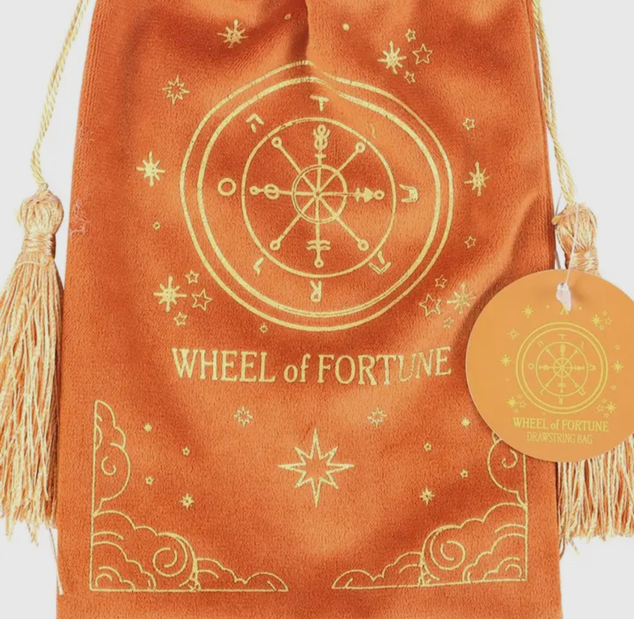 Samtbeutel Tarot – Wheel of Fortune