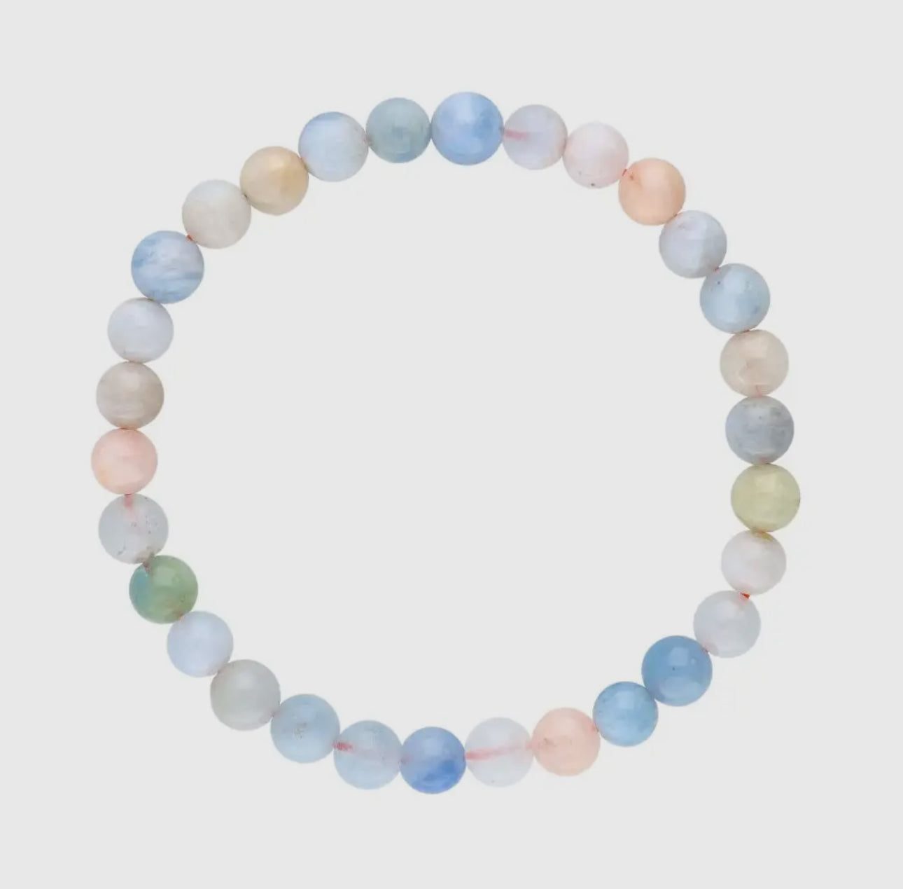 Aquamarin & Morganit Armband