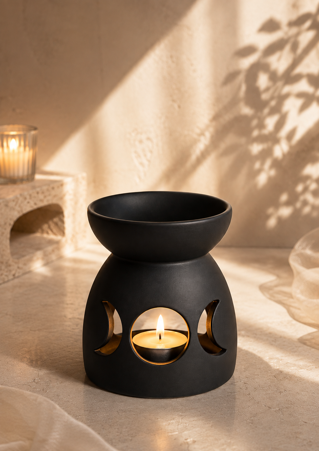 Dreifachmond Duftlampe