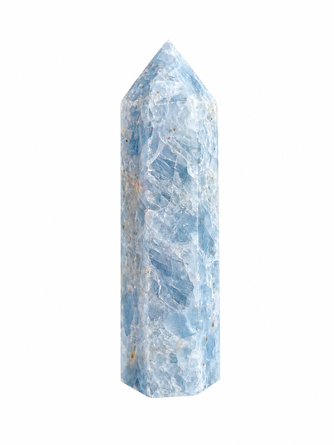 Blauer Kalzit Turm