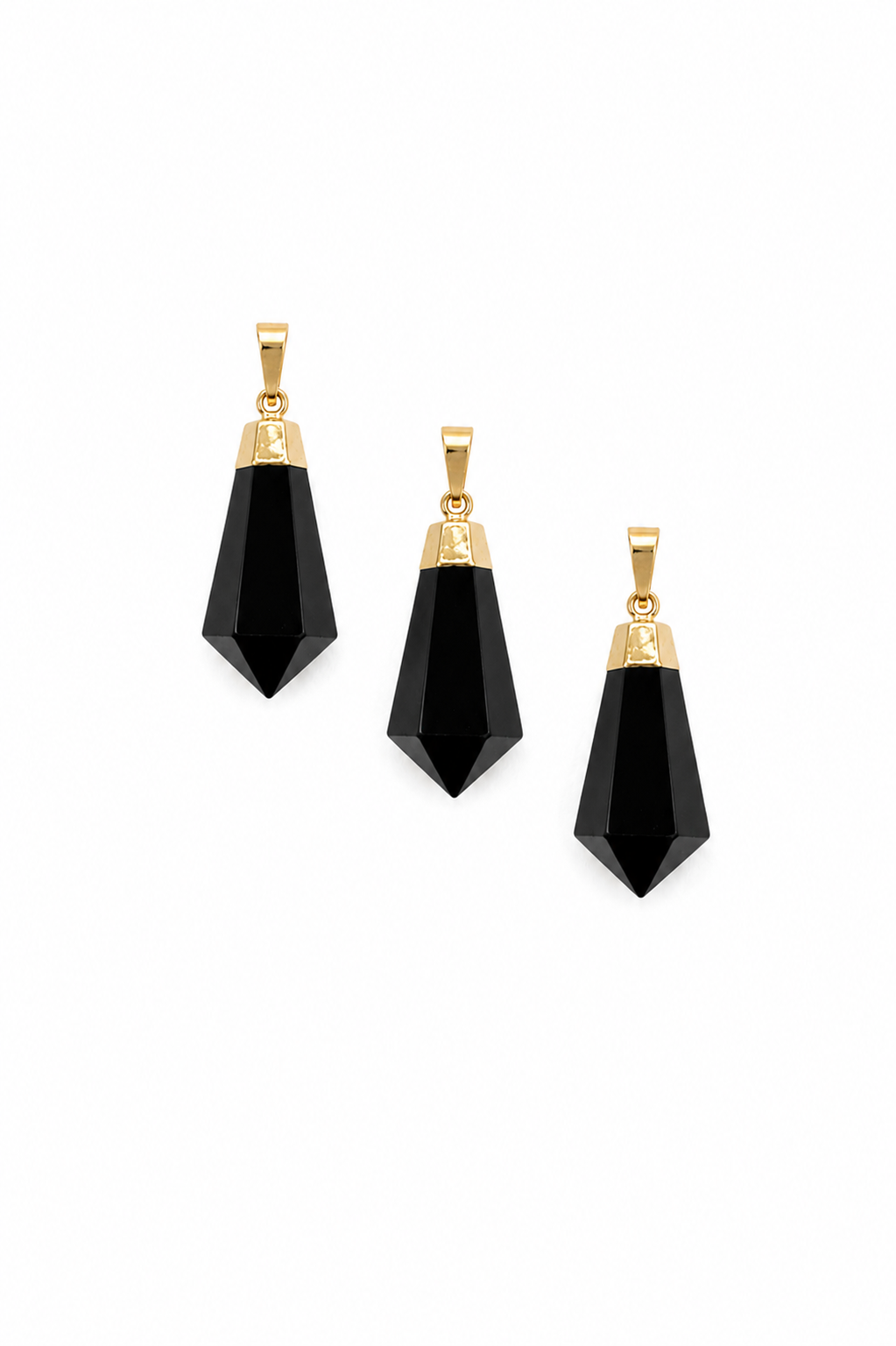 Schwarzer Obsidian Anhänger – Schattenwächter