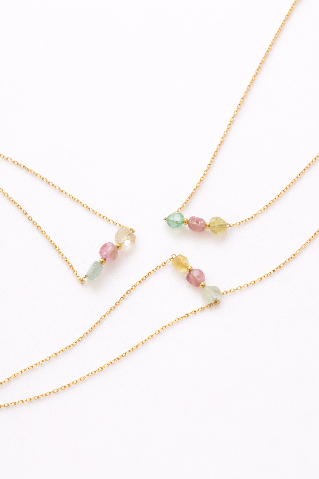 Harmonia Armband – rosa / grüner Turmalin