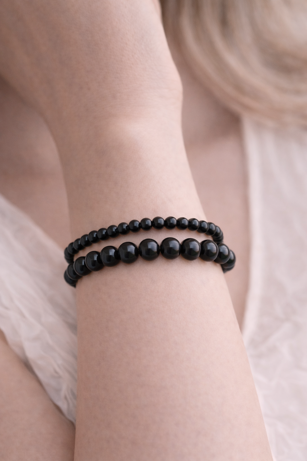 Schwarzer Turmalin Armband