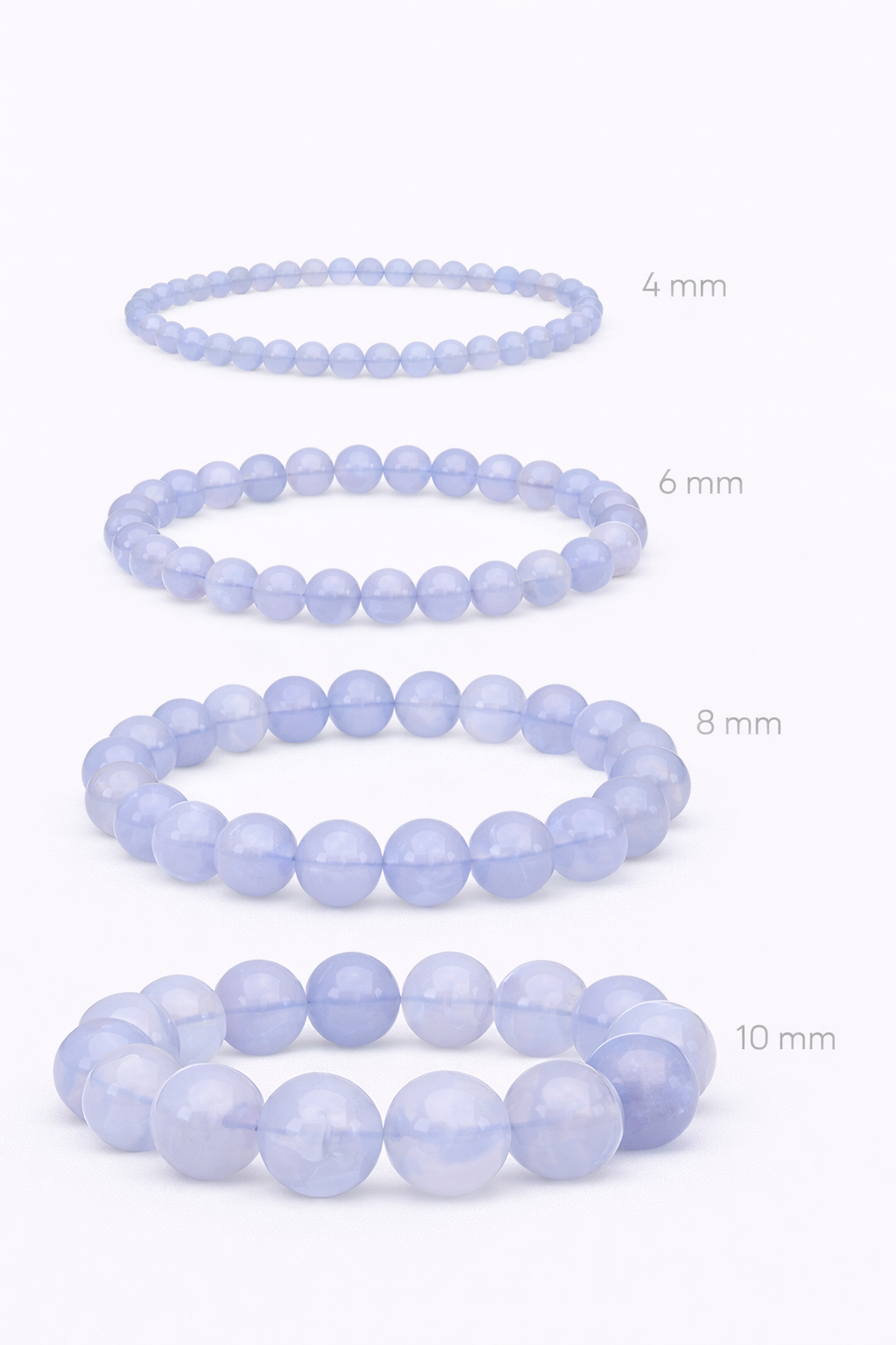 Blauer Chalcedon Armband