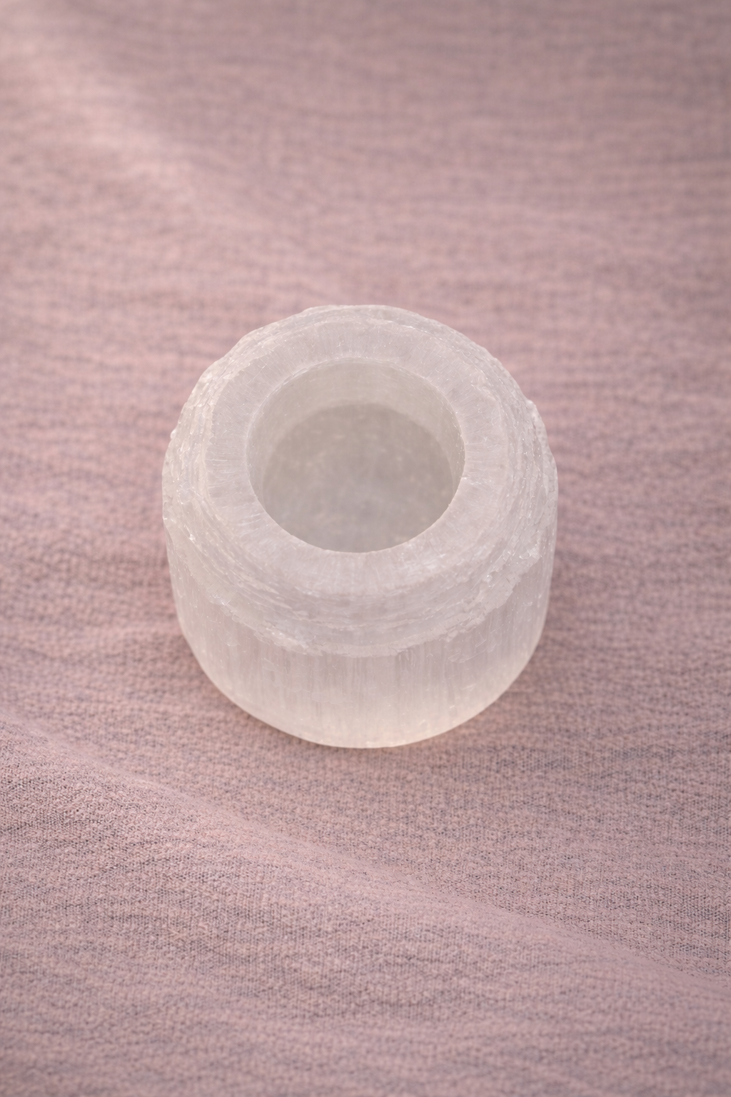 Selenit-Teelichthalter