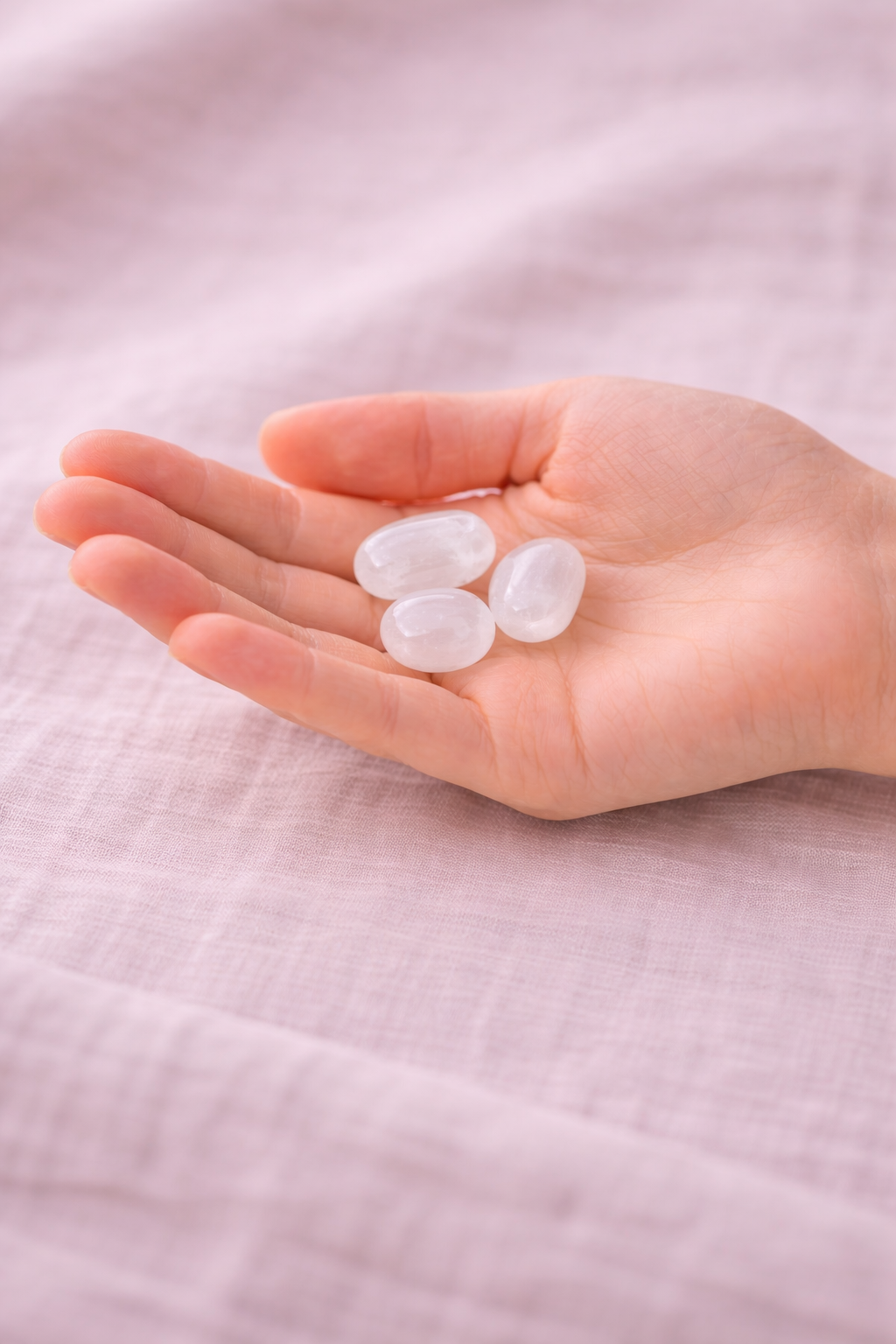 Selenit Trommelstein