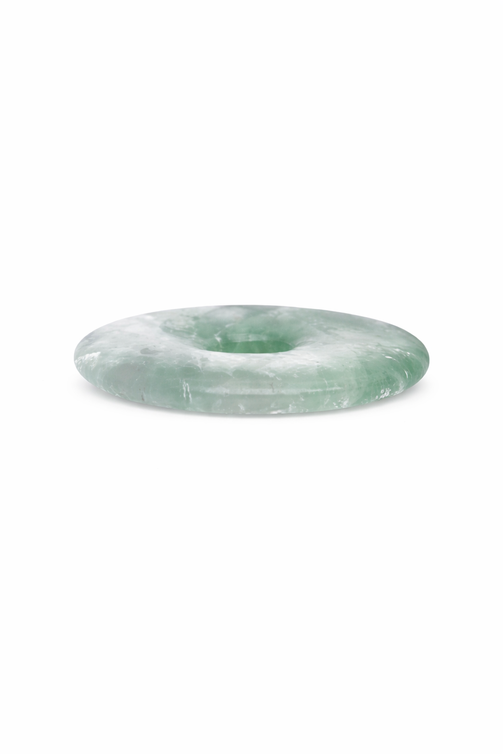 Grüner Fluorit Donut Anhänger