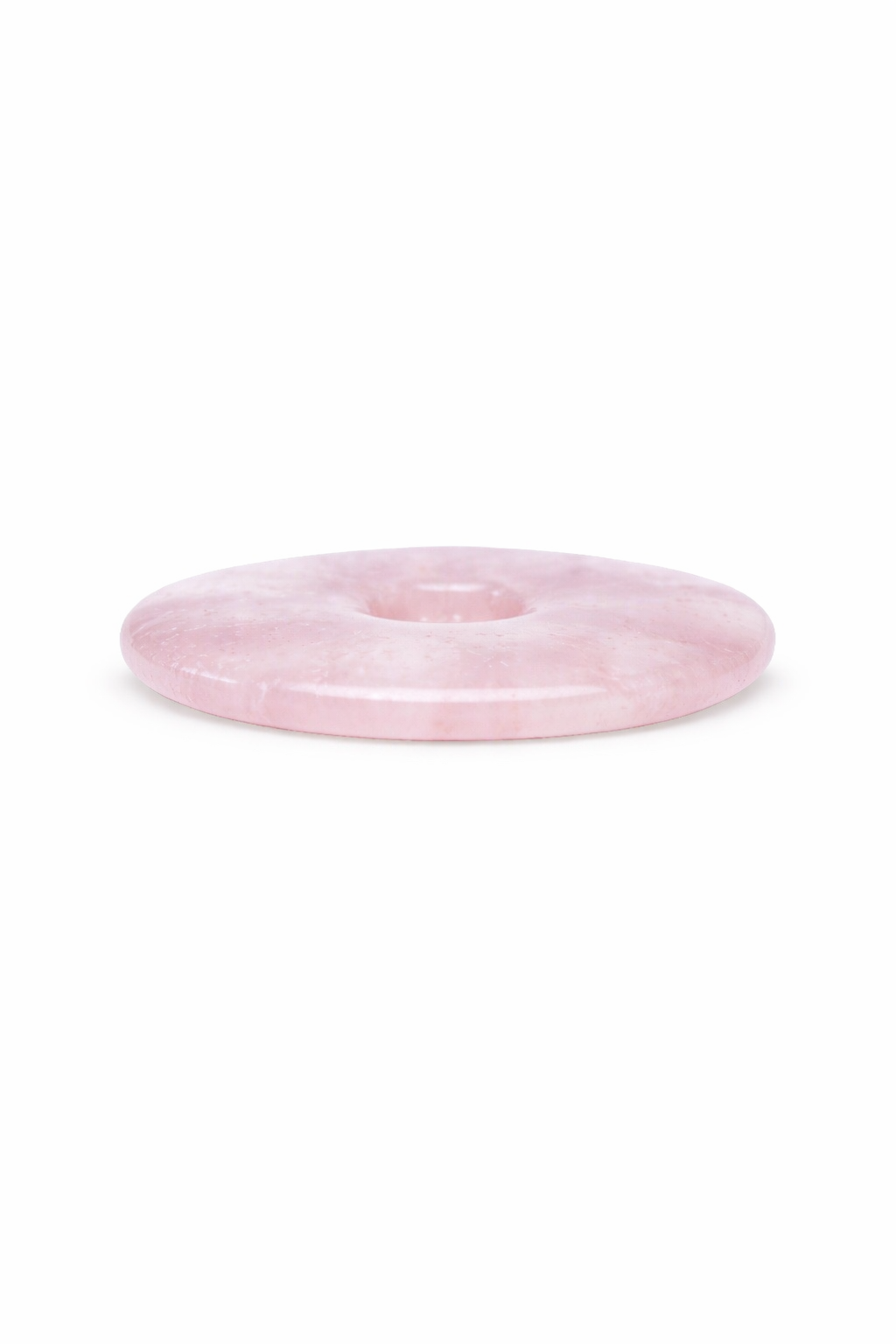 Rosenquarz Donut Anhänger