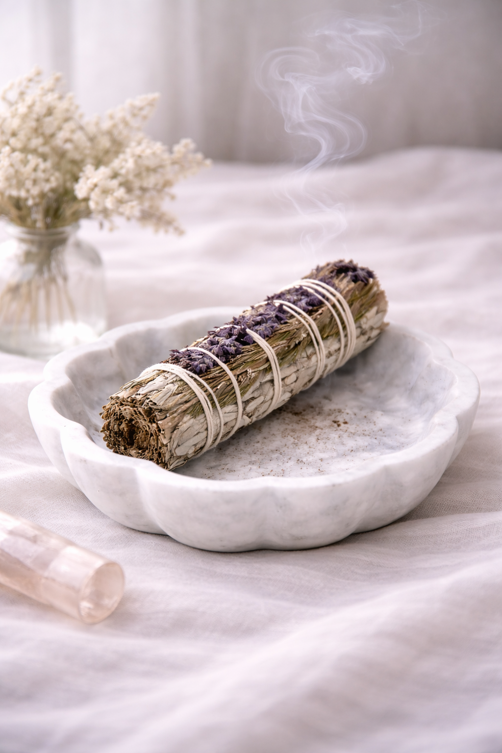 Weißer Salbei, Lavendel & Rosmarin Räucherbündel