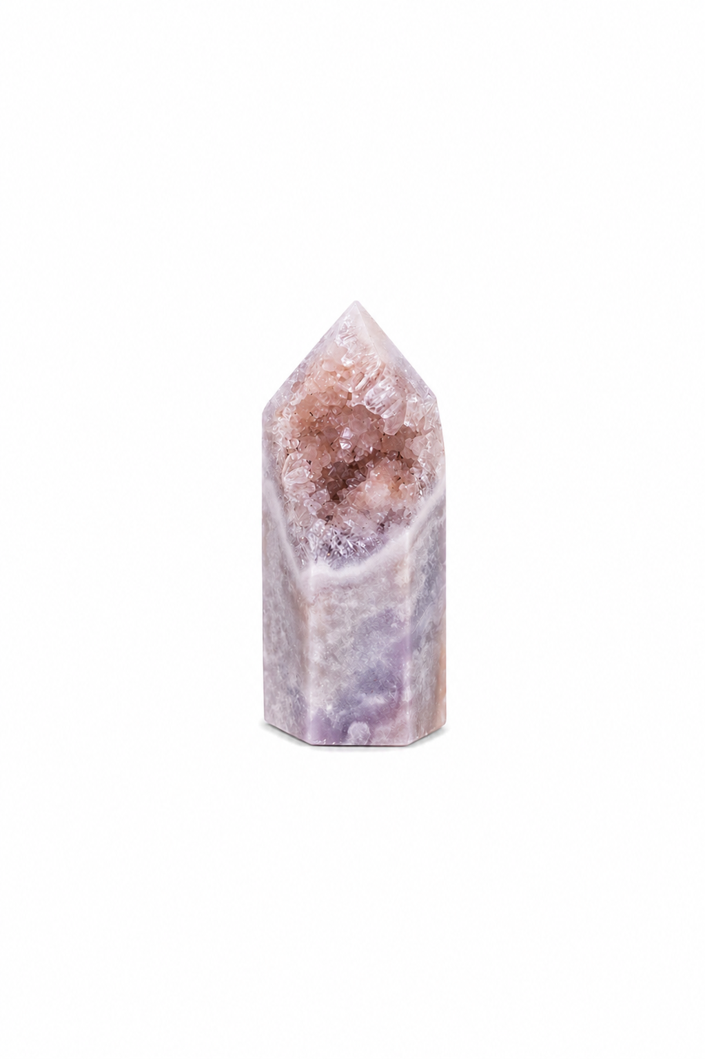 Pink Amethyst Turm – Sanfte Klarheit