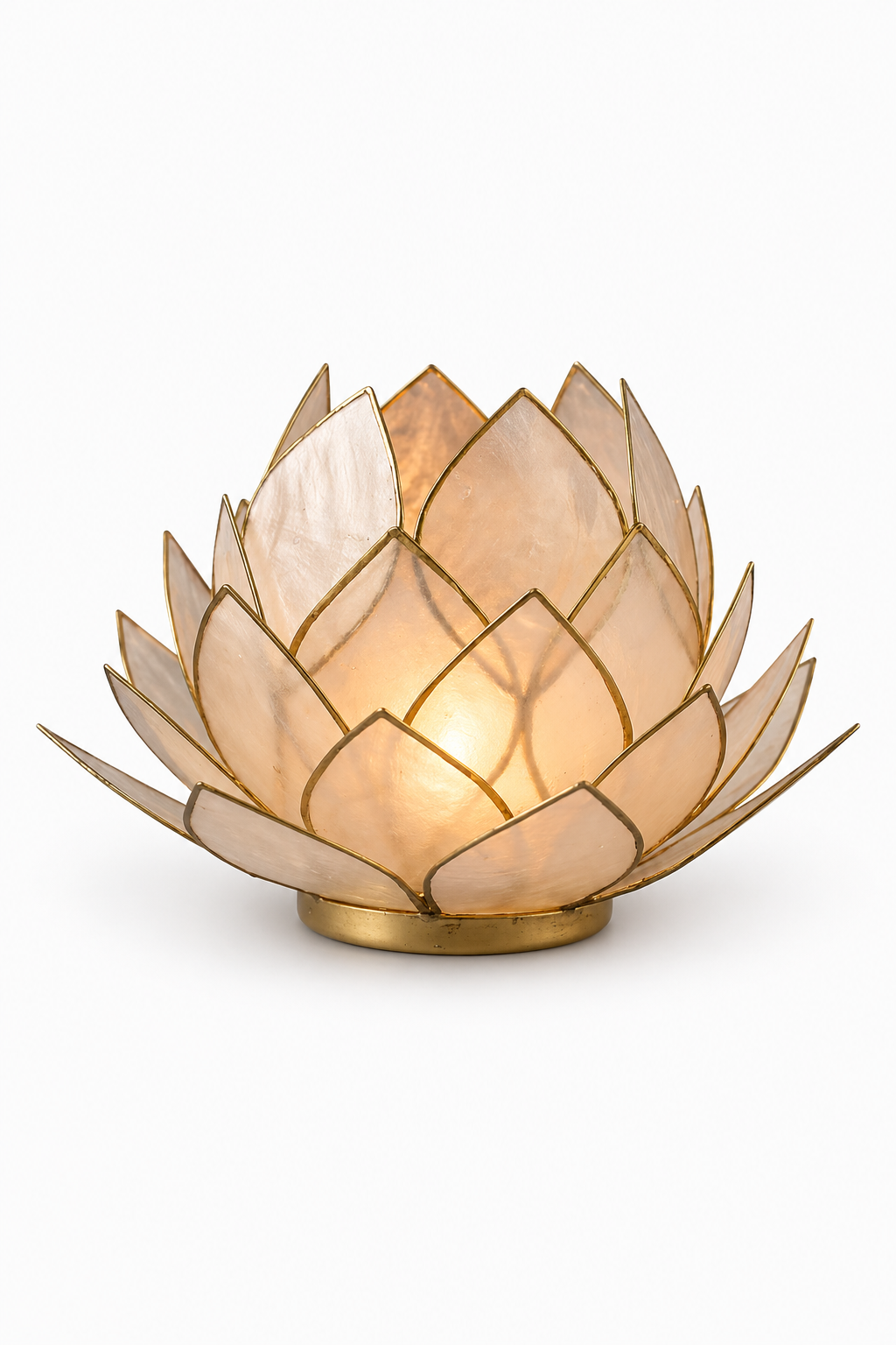 Großer Lotus Teelichthalter